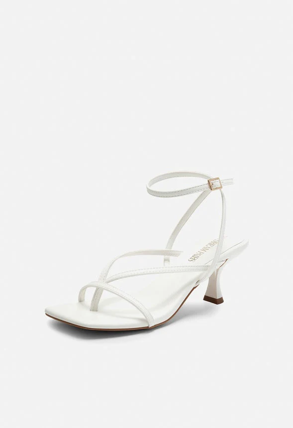 Square Toe Strappy Kitten Heel - Image 3