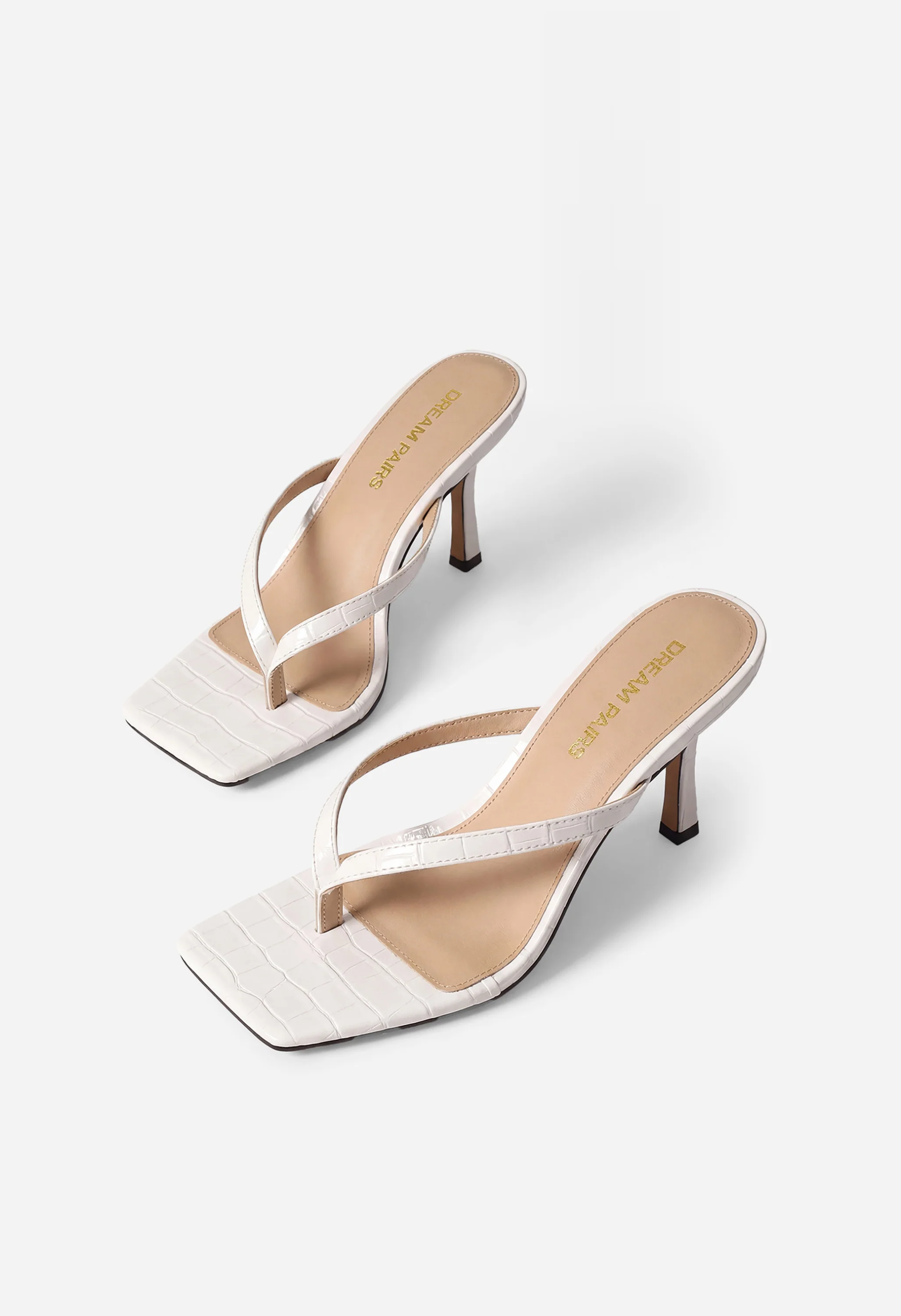 Square Toe Thong Strap Sandals - Image 4