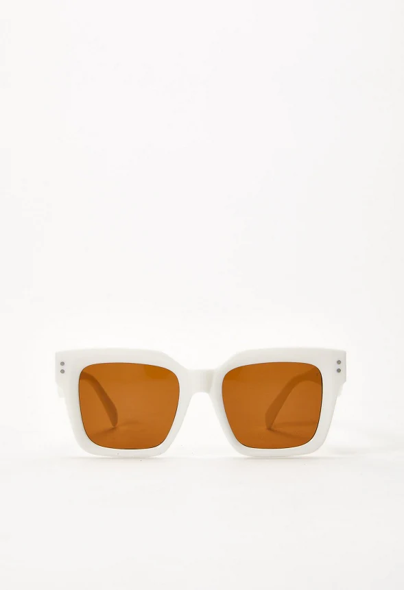 Square Wide Frame Sunglasses - Image 2