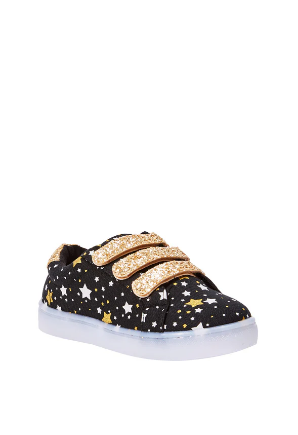 Starry Multi Strap Glitter Light Up Sneaker - Image 4
