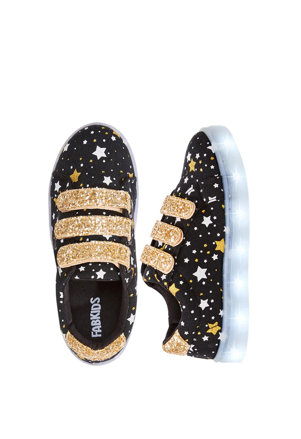 Starry Multi Strap Glitter Light Up Sneaker - Image 5