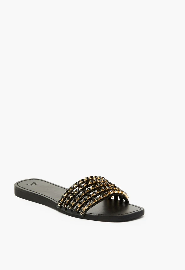 Stella Embellished Slide Sandal - Image 3