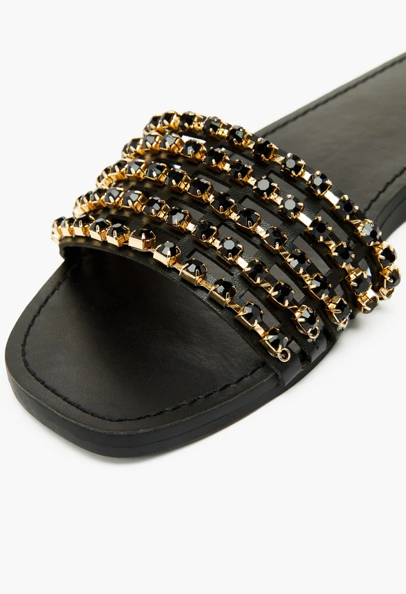 Stella Embellished Slide Sandal - Image 6