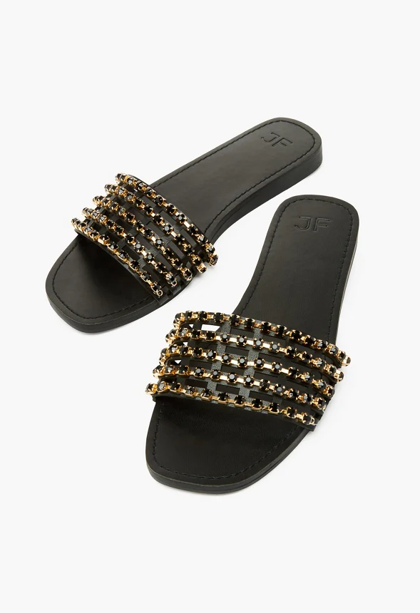 Stella Embellished Slide Sandal - Image 8