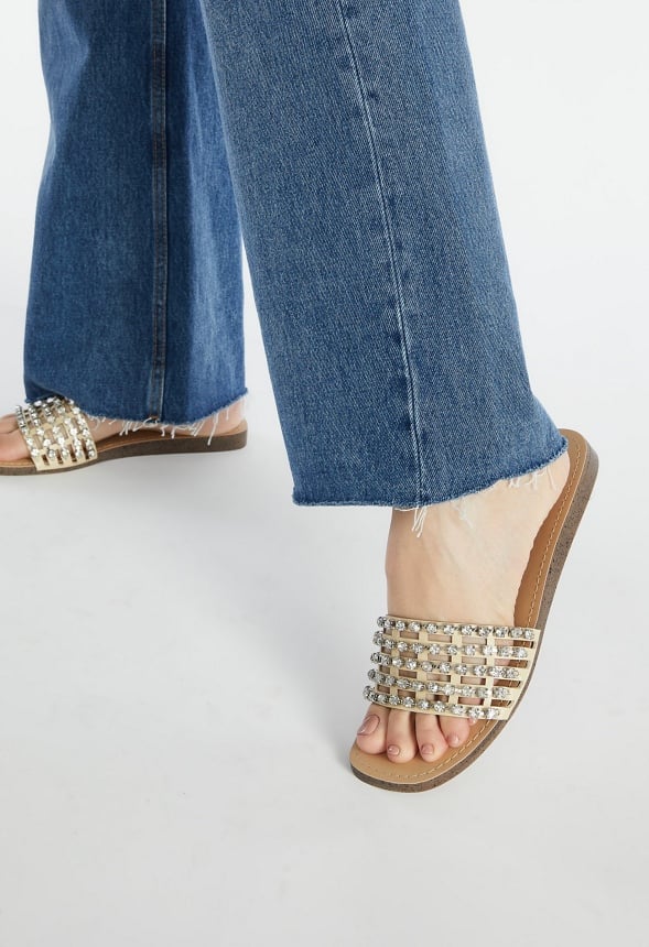 Stella Embellished Slide Sandal - Image 6