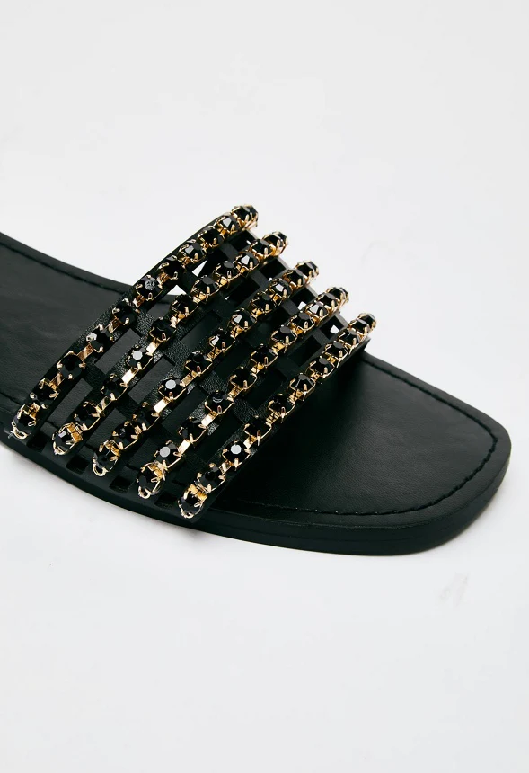 Stella Embellished Slide Sandal - Image 7