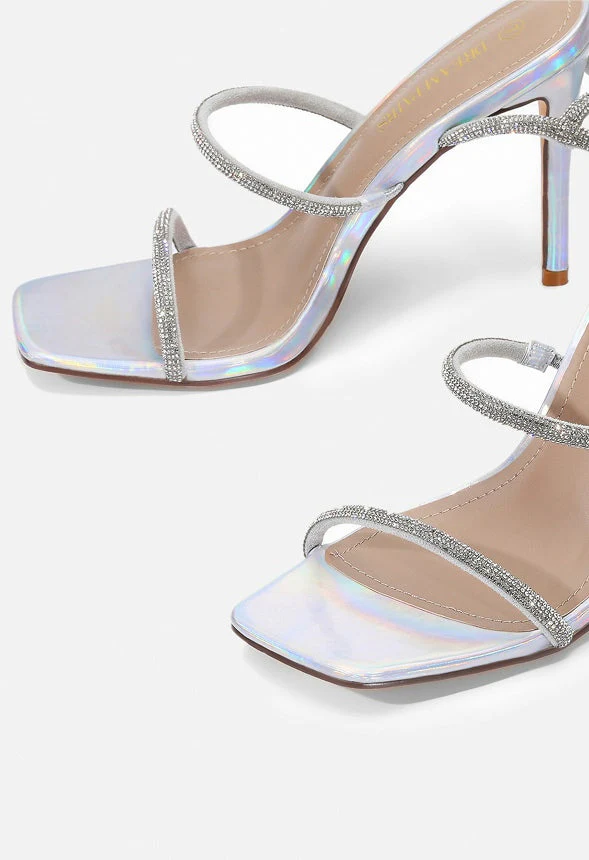 Stiletto Rhinestone Strappy Heel - Image 3
