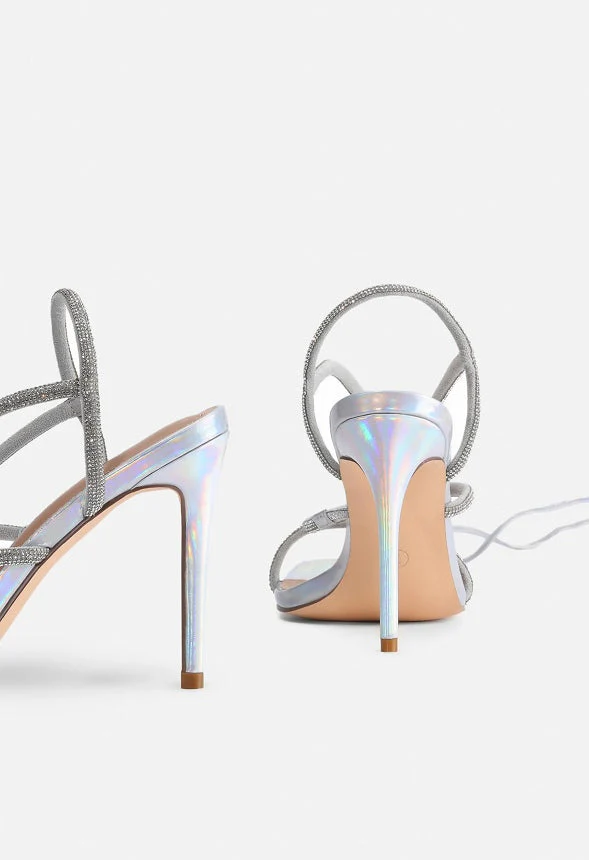 Stiletto Rhinestone Strappy Heel - Image 4