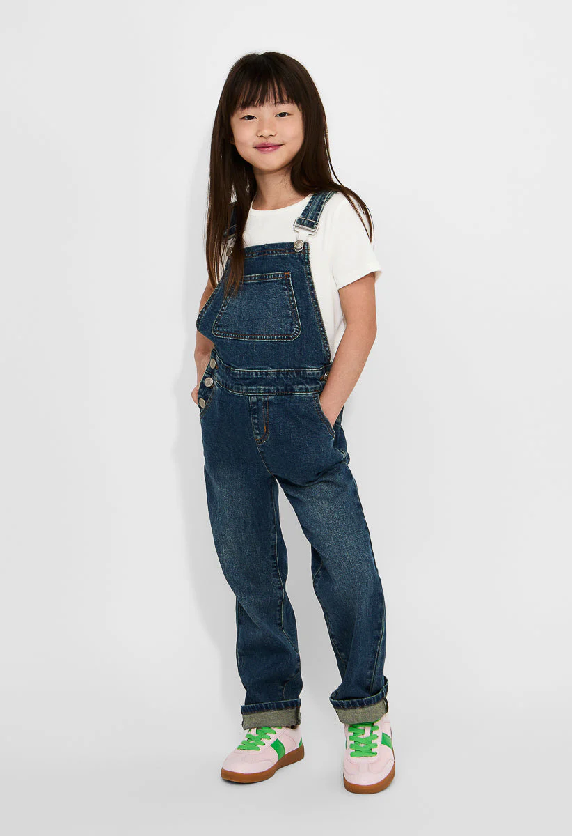 Straight Leg Denim Overall - Image 4