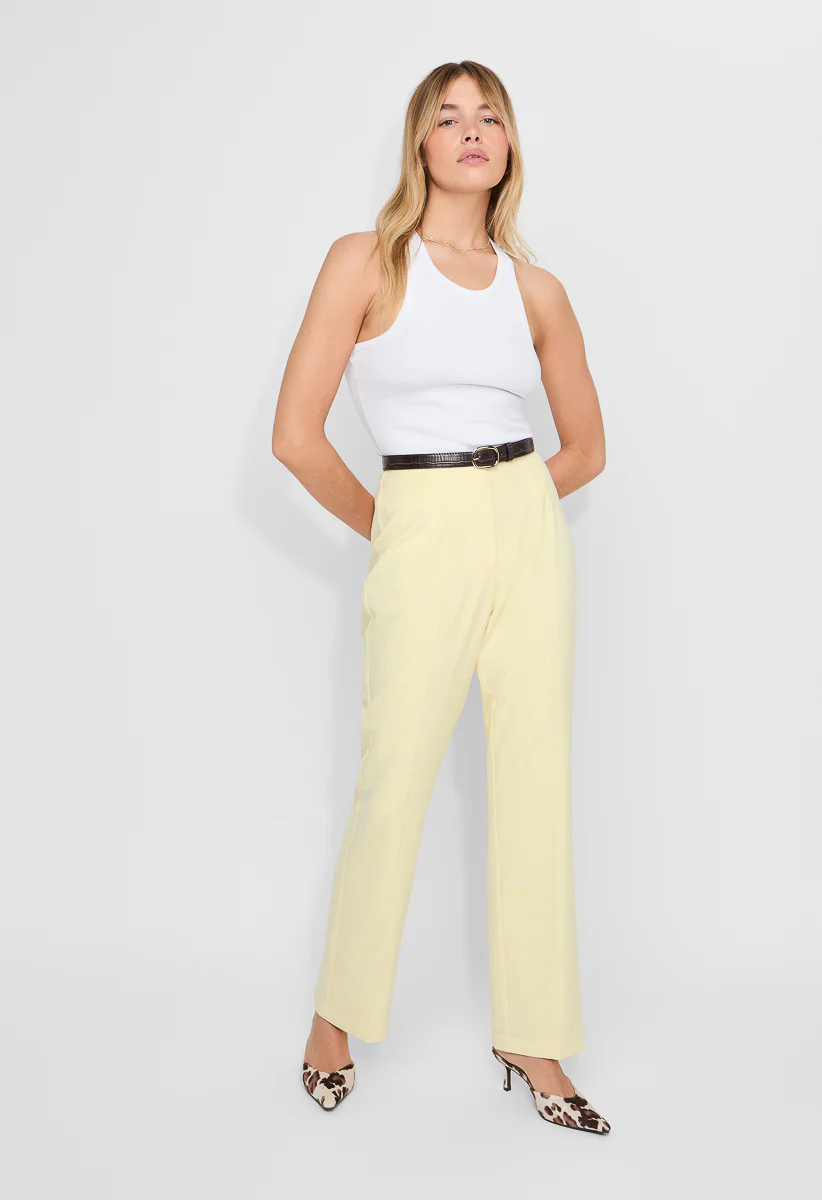 Straight Leg High-Rise Trousers - Image 2