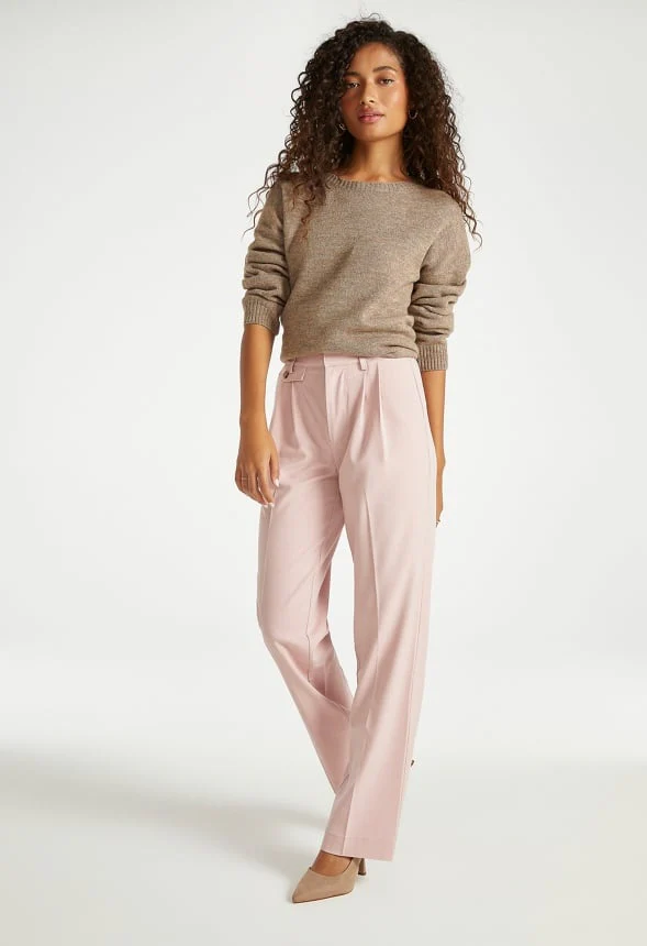 Longline Straight Leg Trousers - Image 4