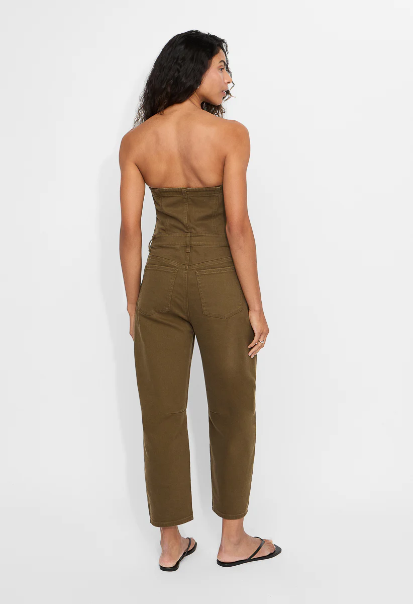 Strapless Barrel Leg Jumpsuit - Image 2