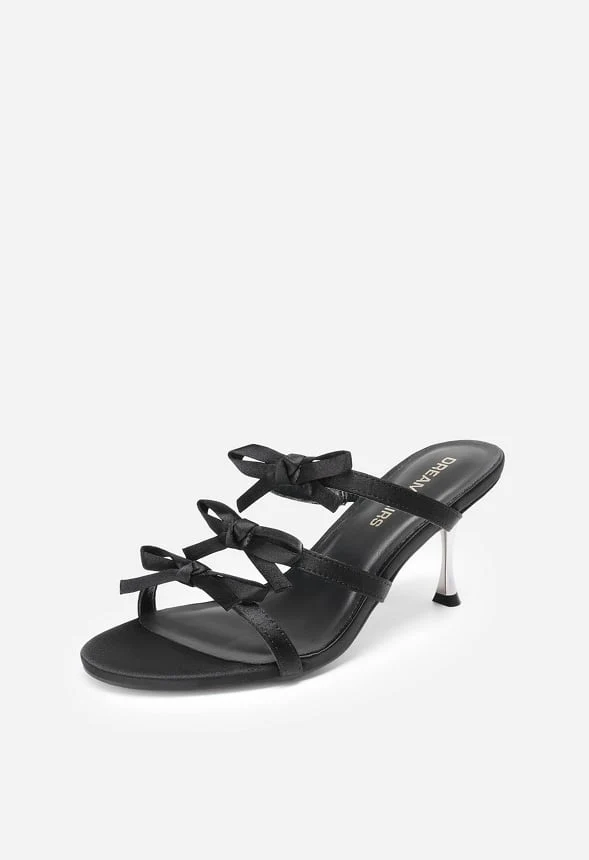 Strappy Bow Slide Sandals - Image 3