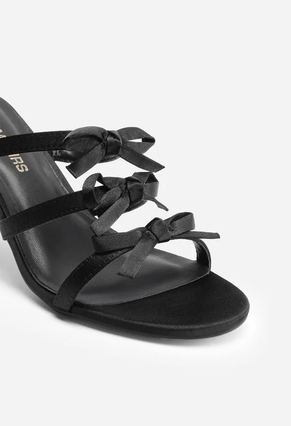 Strappy Bow Slide Sandals - Image 5