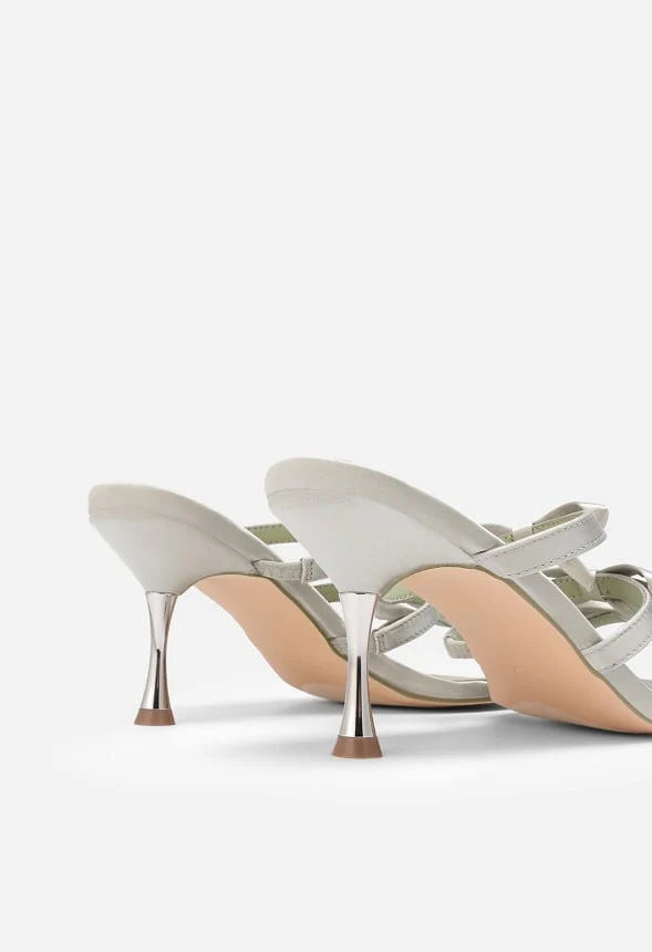 Strappy Bow Slide Sandals - Image 4