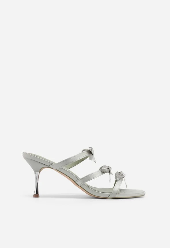 Strappy Bow Slide Sandals - Image 7