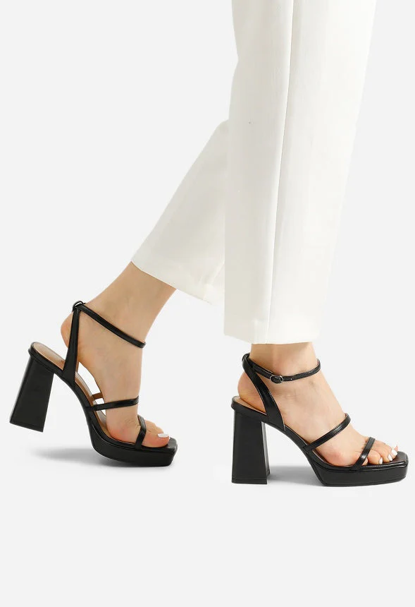 Strappy Chunky Platform Heel Sandal - Image 2