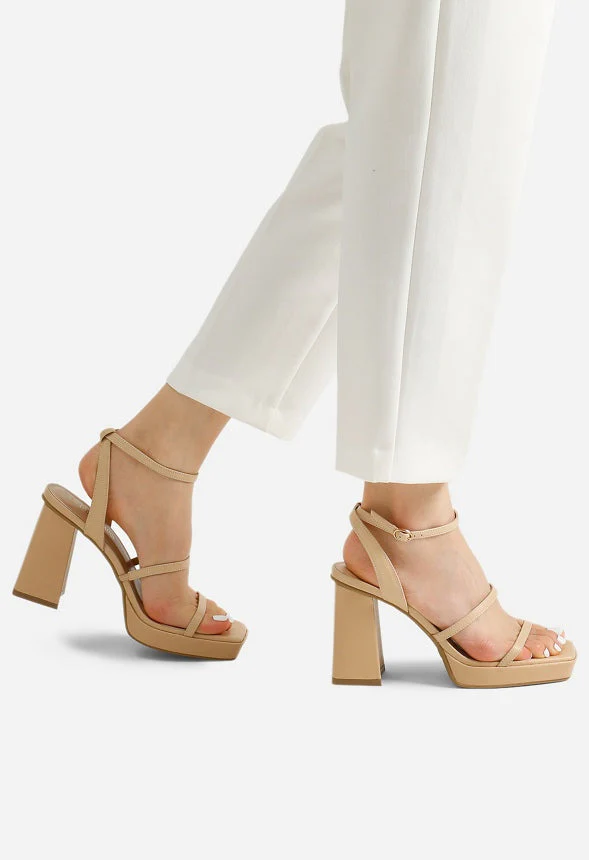 Strappy Chunky Platform Heel Sandal - Image 2