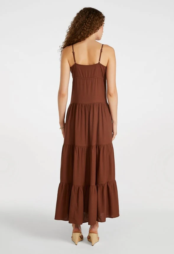 Strappy Tiered Maxi Dress - Image 2