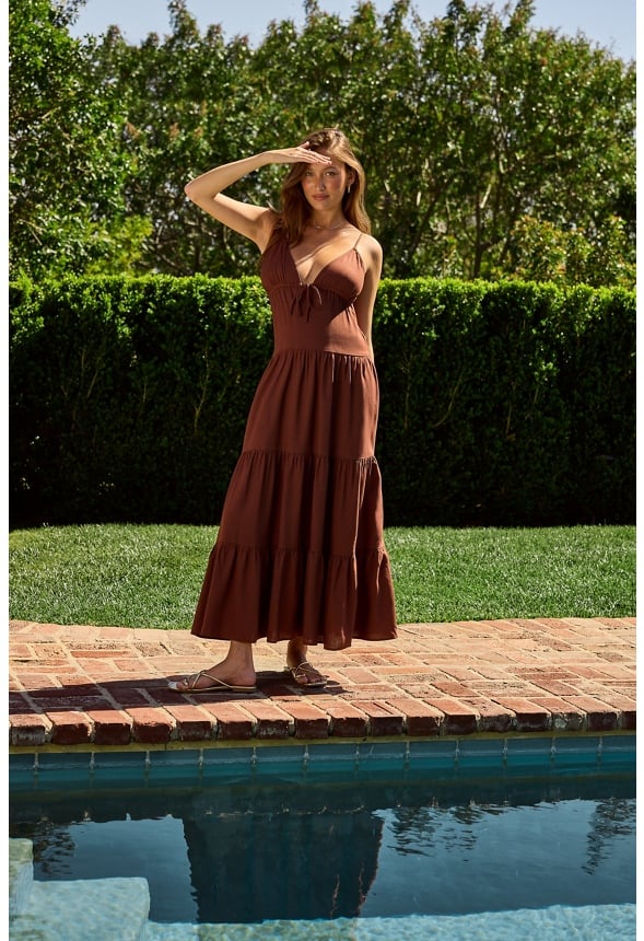 Strappy Tiered Maxi Dress - Image 5