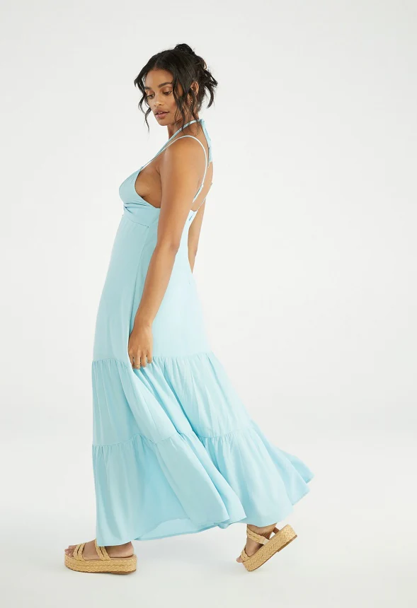 Strappy Tiered Maxi Dress - Image 2