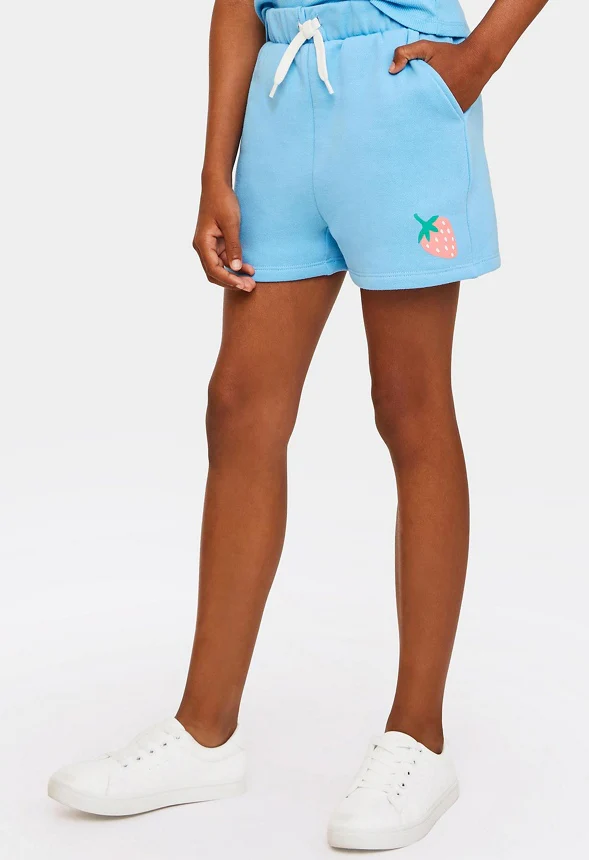 Strawberry Icon Fleece Shorts - Image 3