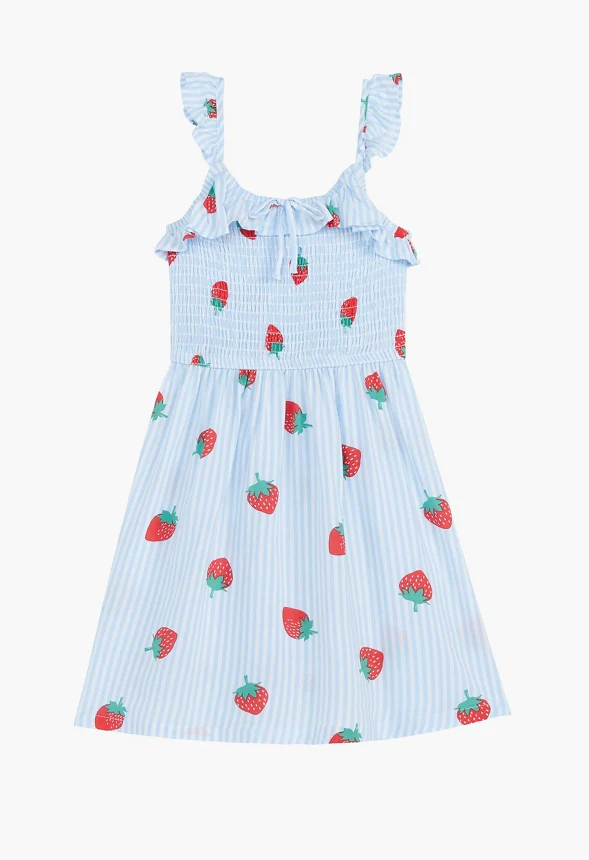 Strawberry Smocked Dress - Image 4