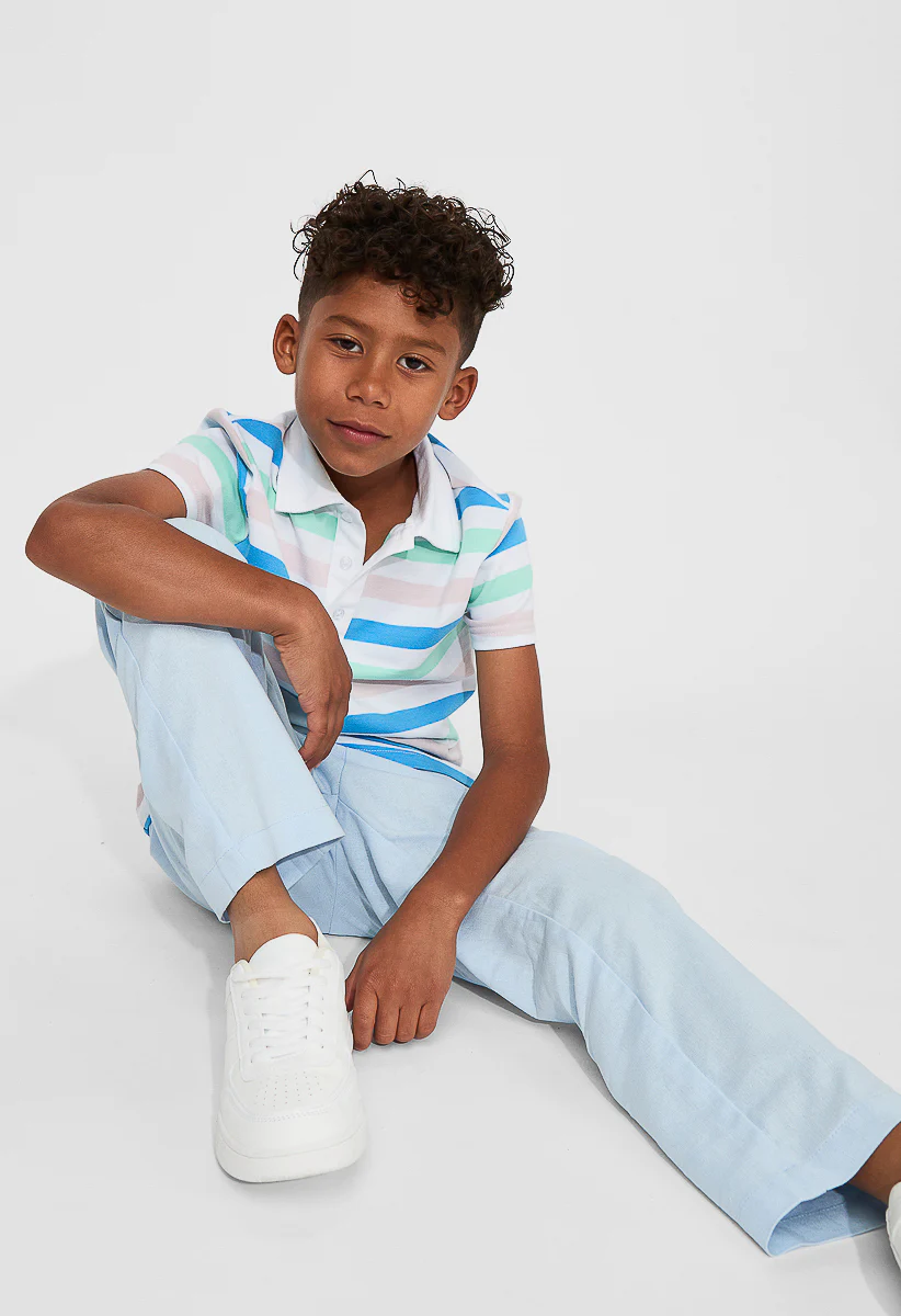 Stripe Polo Tee - Image 6