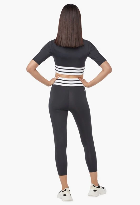 Stripe Waistband Leggings - Image 3