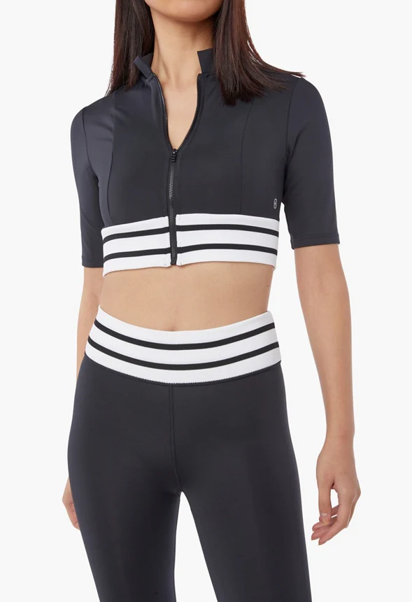 Stripe Waistband Leggings - Image 4
