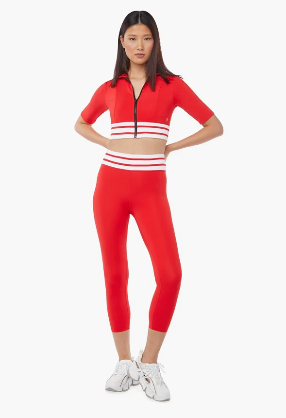 Stripe Waistband Leggings - Image 2