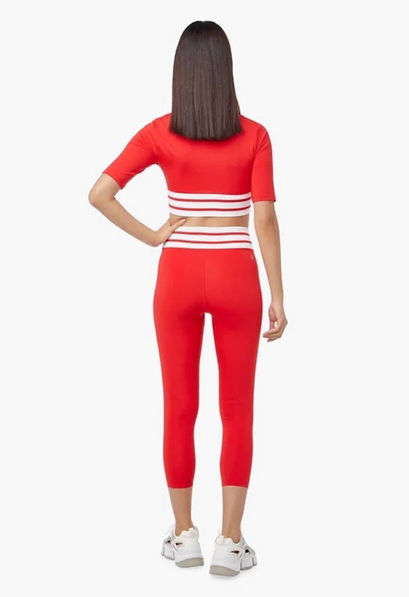 Stripe Waistband Leggings - Image 3