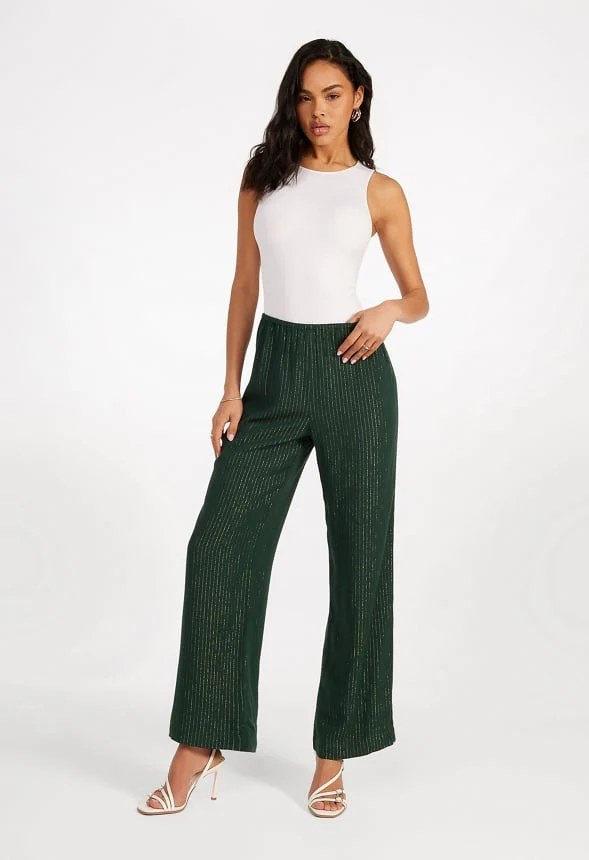Stripe Wide Leg Pants - Image 5