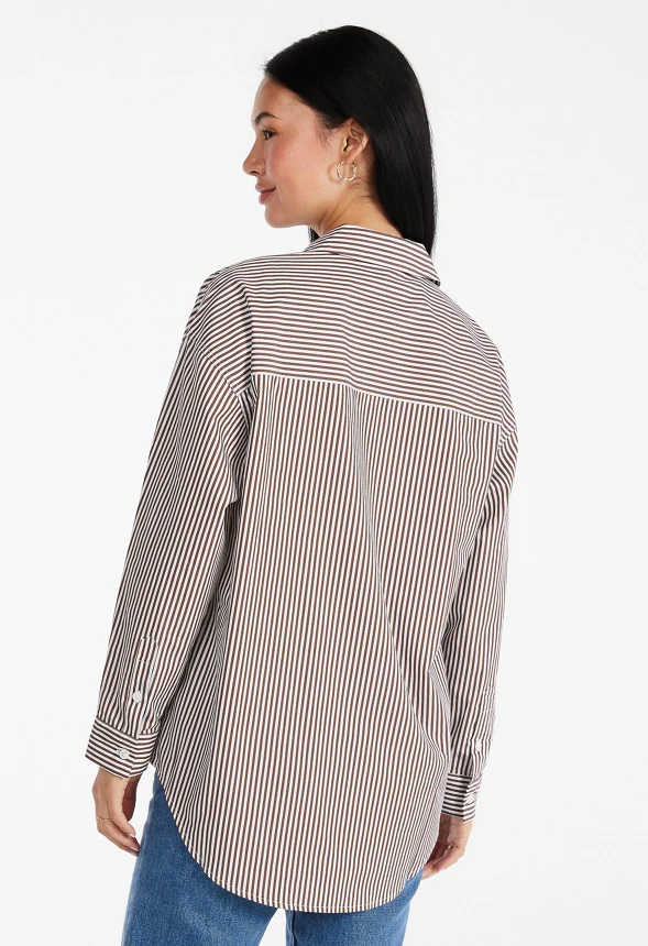 Striped Boyfriend Shirt - Image 2