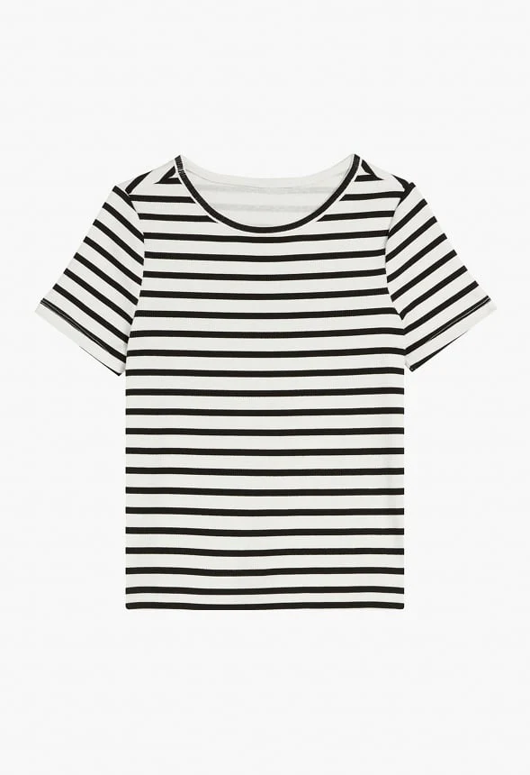 Striped Ribbed Baby Tee - Image 2