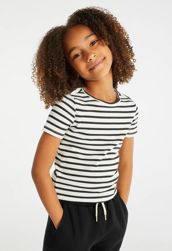 Striped Ribbed Baby Tee - Image 3