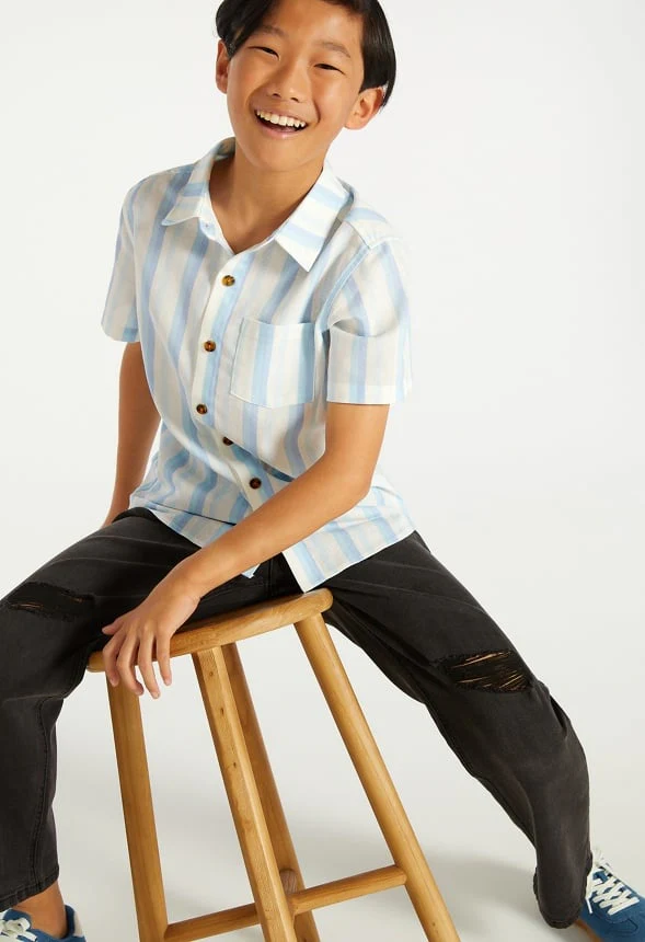 Striped Woven Shirt - Image 5