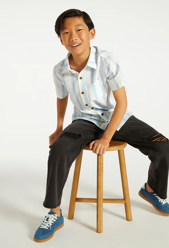 Striped Woven Shirt - Image 7