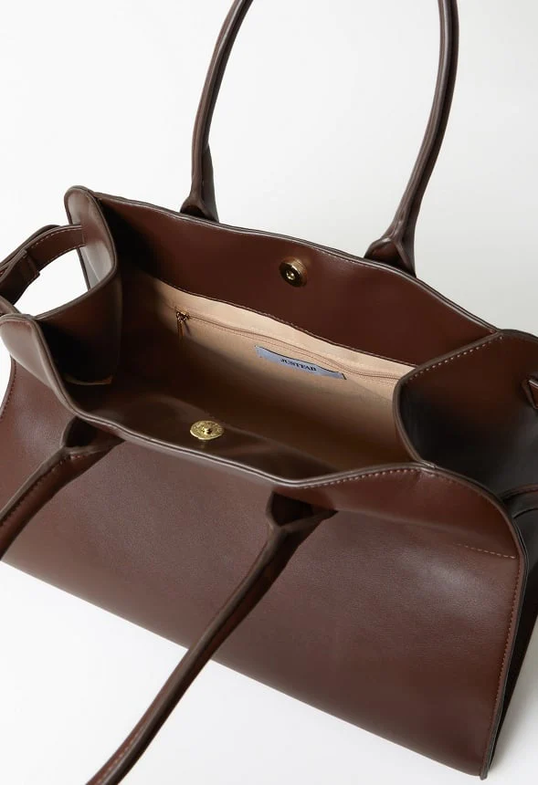 Structured Top Handle Tote - Image 5