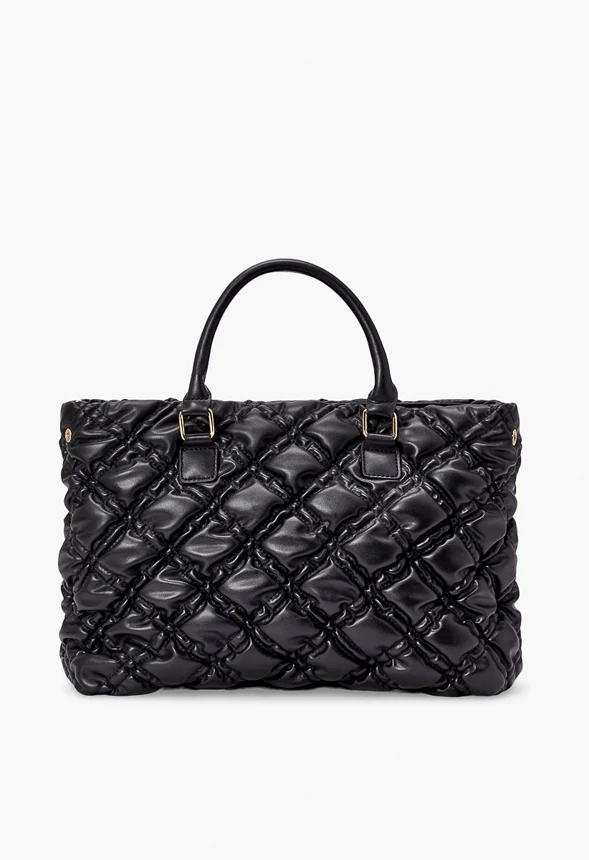 Stud Quilted Satchel - Image 5