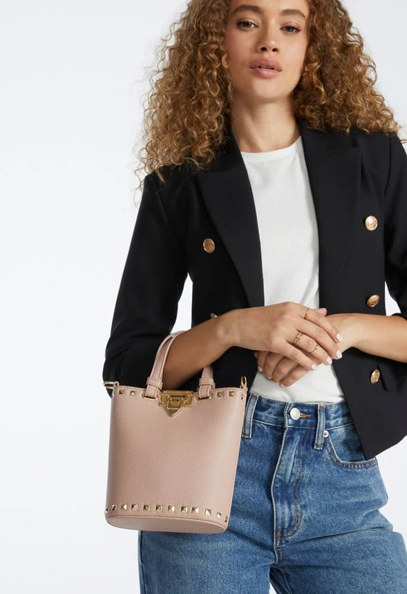Studded Bucket Bag - Image 2