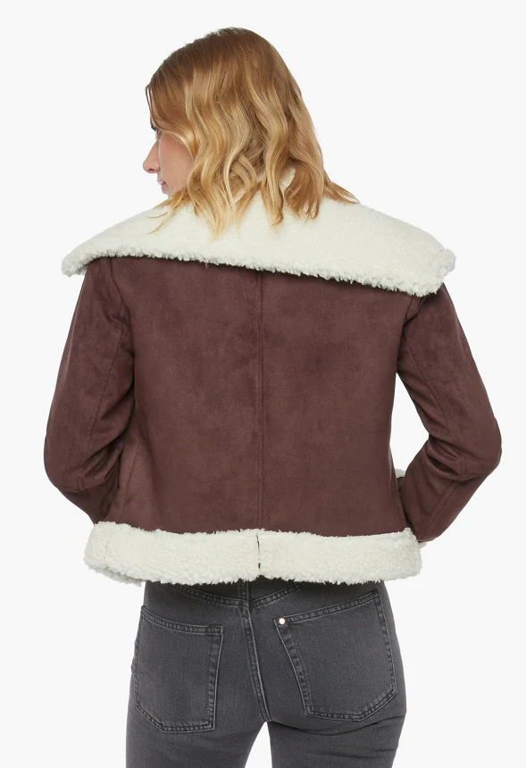 Suede Aviator Jacket - Image 2
