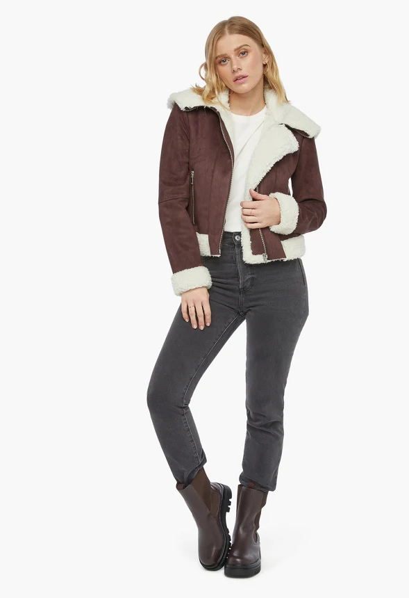Suede Aviator Jacket - Image 3