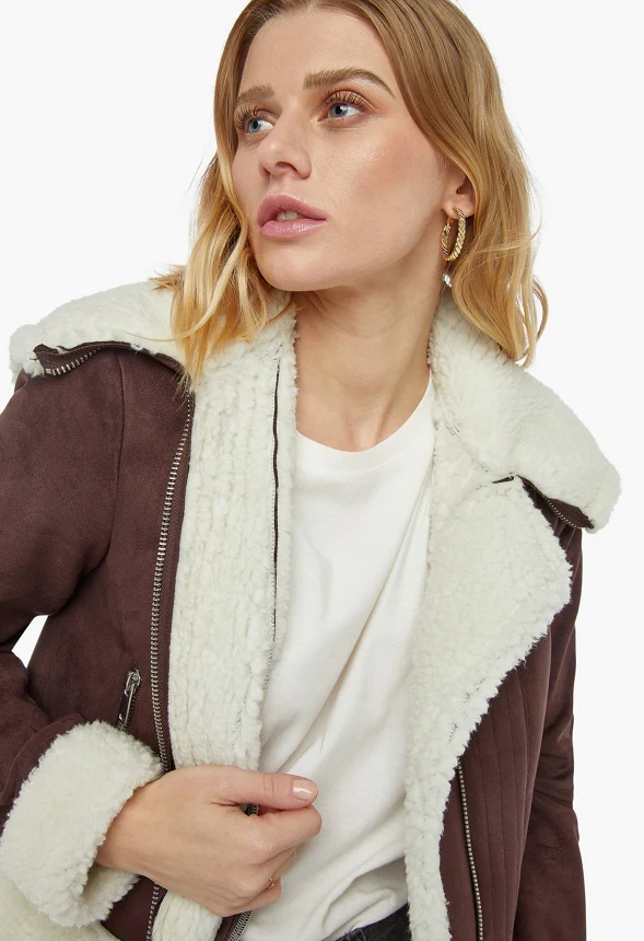 Suede Aviator Jacket - Image 4