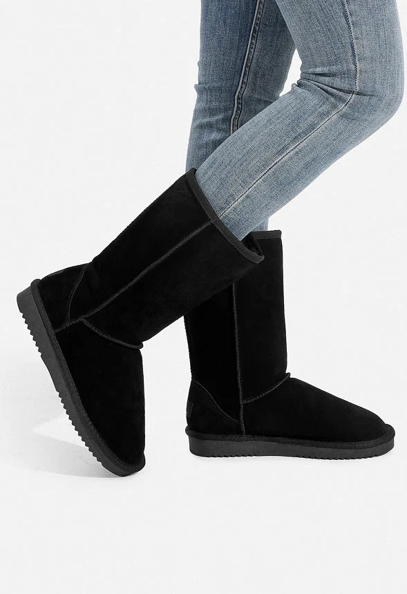 Suede Faux Fur Snow Boot - Image 2
