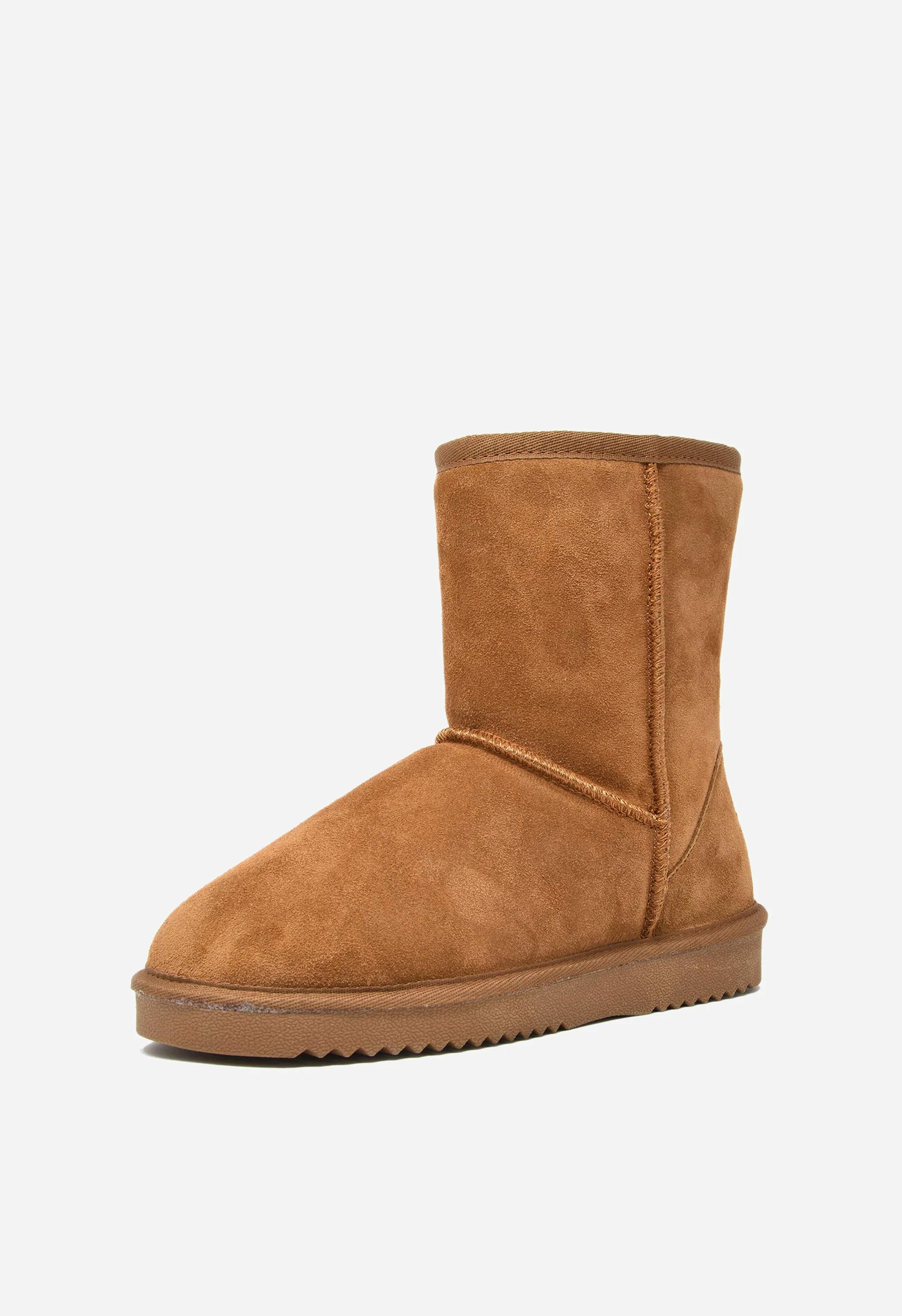 Suede Mid Calf Snow Boots - Image 6