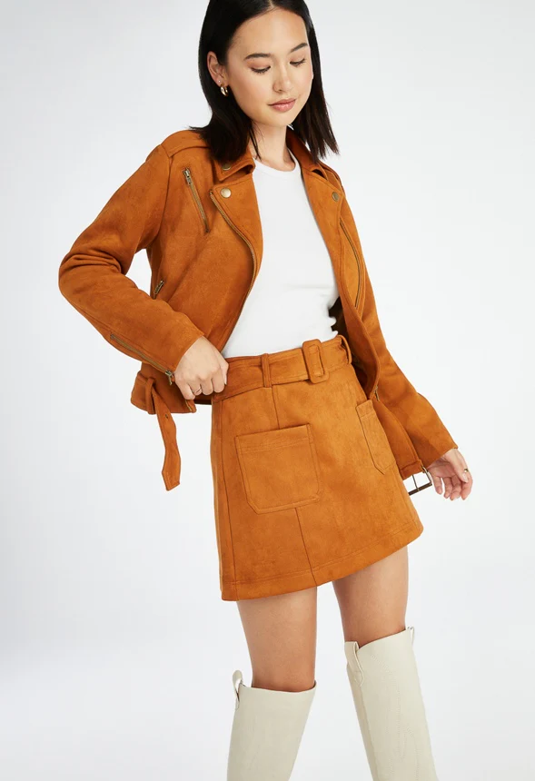 Suede Mini Skirt - Image 5