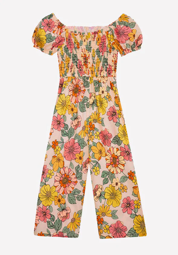 Sunflower Puff Sleeve Jumpsuit - Image 3
