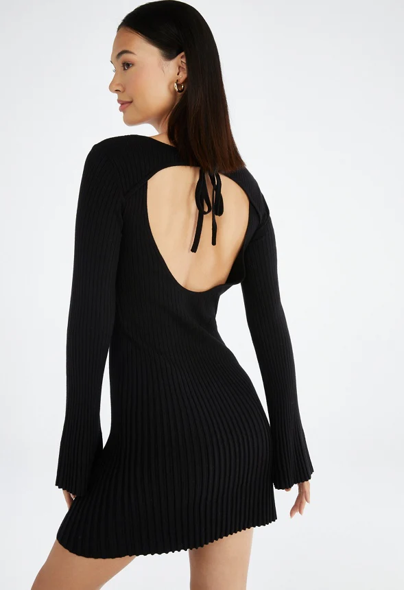 Sweater Fit And Flare Mini Dress - Image 2
