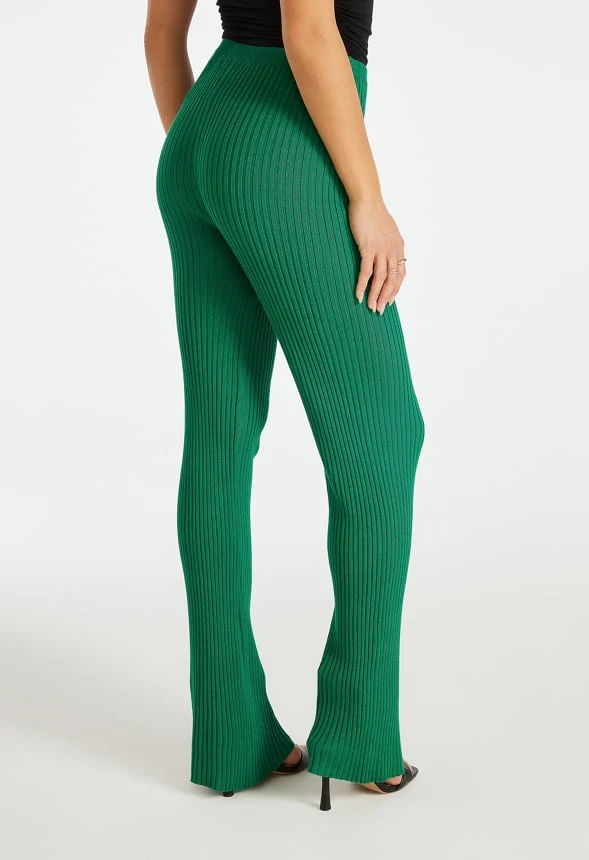 Ribbed Sweater Knit Pants - Image 3